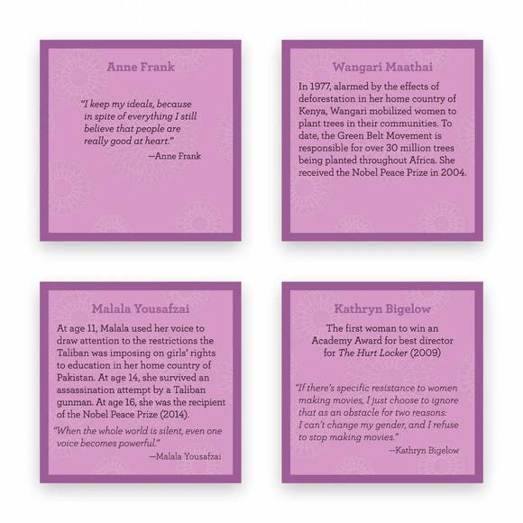 NEW TABLETOPICS conversation starters - inspiring women in pink/white - Picture 4 of 5